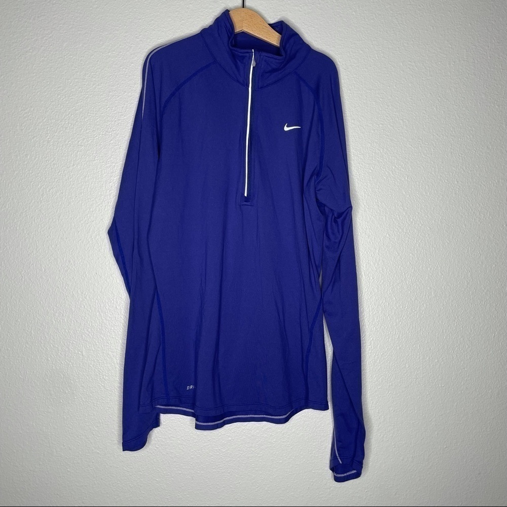 Nike Dri Fit Small Purple 1/4 zip Jacket